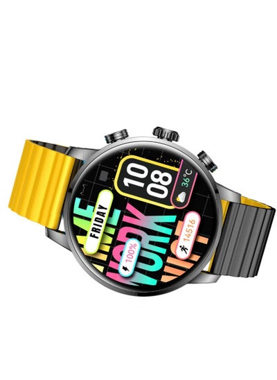 Buy Smart Calling Watch Kr2 - Black - Double Straps - Black - Black yellow in Egypt