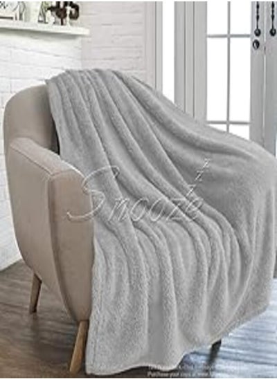 اشتري Light blanket, Light gray, 180 * 220 cm في مصر