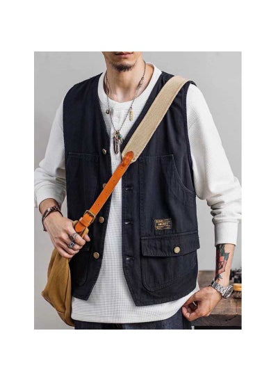 اشتري Summer Fashion Vest Tactical Sleeveless JacketBlack Black في الامارات