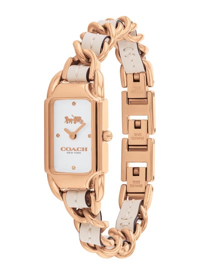 Buy COACH RECTANGLE ANALOG WOMEN'S SILVER WHITE CASE WATCH - 14504283 in UAE