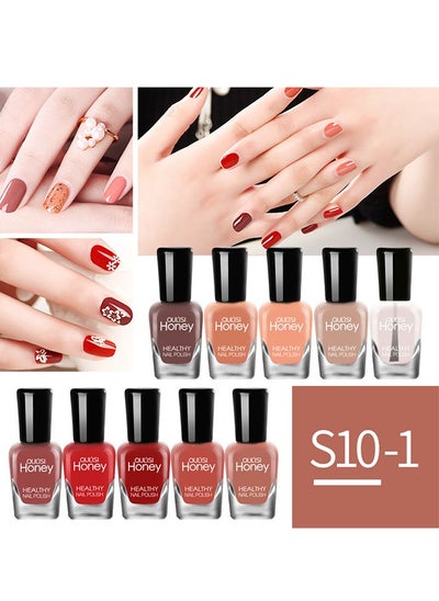 Buy Nail Polish No-bake Peelable Nail Polish 10*5ml in Saudi Arabia