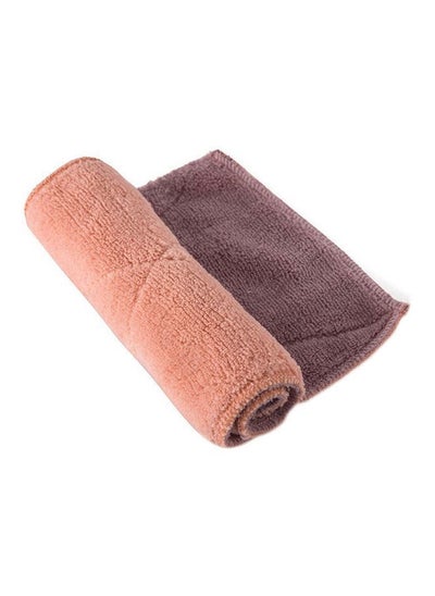 Buy Double Layered Hand Towel Brown 26x15.5centimeter in UAE