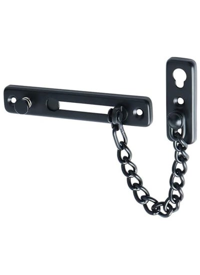 Buy Stainless Steel Chain Door Guard with Spring Anti-Theft Press Lock, Punch Free Door Chain Lock, Bedroom Home Apartment Hotel Security Door Sliding Safety Chain Lock Stainless Steel Easy Installation in UAE