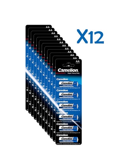 Buy Camelion Super Heavy Duty Batteries R6-Aa-Pack Of 6 X12 in Egypt