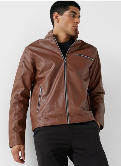 Buy Pu Biker Jacket in Saudi Arabia