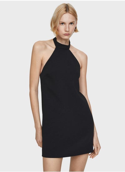 Buy Halter Neck Open Back  Dress in UAE