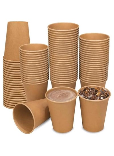 Buy 192 Count Disposable 12 oz Coffee Cups for Hot/Cold Drinks - Thick Paper Cups for Leak Prevention - Ideal for Parties, Picnics, Travel, and Events in Saudi Arabia