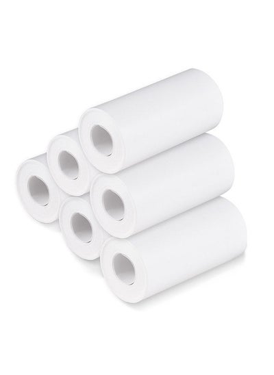 اشتري Thermal Paper Roll 57*30mm Printing Paper for Label Printer Kids Instant Camera Refill Print Paper, Pack of 6 Rolls في الامارات