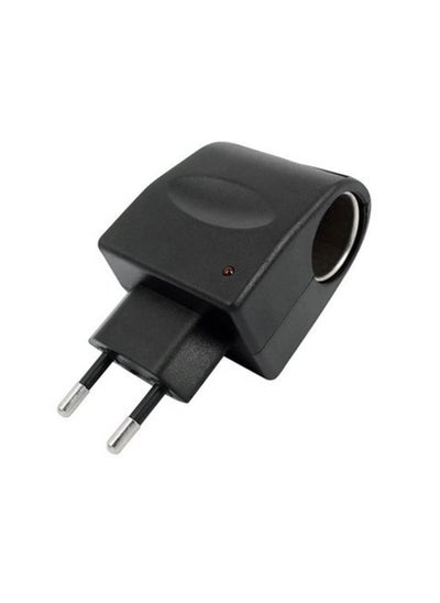 اشتري Car Charger Cigar Cigarette Lighter 110V-220V AC to 12V DC EU Car Power Adapter Converter في الامارات