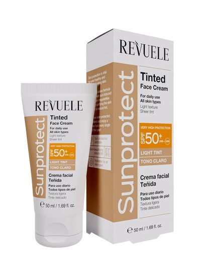 Buy Revuele Sunprotect Tinted Face Cream Light Tint SPF 50+ in UAE