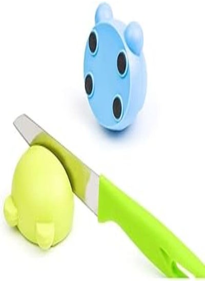 اشتري Knife Sharpener, Mini Knife Sharpener, Manual Household Kitchen Knife Sharpener, Cute Non-Slip Multifunction Kitchen Tool في مصر