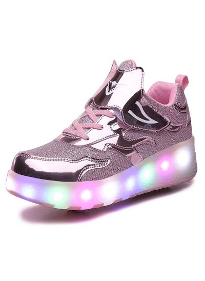 Buy Kids Roller Skate Shoes With LED Light in UAE