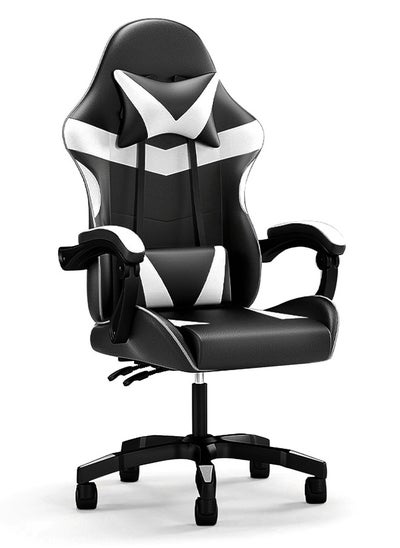 Buy Gaming Chair Computer Chair Ergonomic High Back Gaming Chairs Reclining & Height Adjustable Computer Chair 360° Rotation with Neck and Lumbar Support Comfortable Armrest Headrest in Saudi Arabia