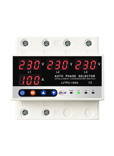 Buy Multifunctional Microcontroller Based 3P Protector Digital Voltage Current Display Adjustable Voltage Limiting Protective Meter with Automatic Phase Switching Function in UAE