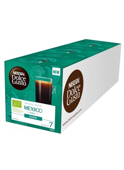 Buy Nescafe Dolce Gusto Americano Mexico Coffee Pods 108g pack of 3 in UAE