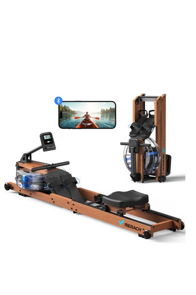 Merax Water Rower MERACH Water Rowing Machines for Home, Foldable Row Machine with 400LBS ...