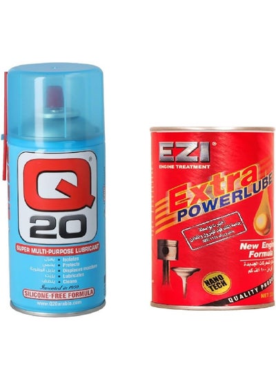 اشتري Ezi Extra Powerlube Engine Formula, 326ml With Q20 Super Multi-Purpose Lubricant, 300 gm في السعودية