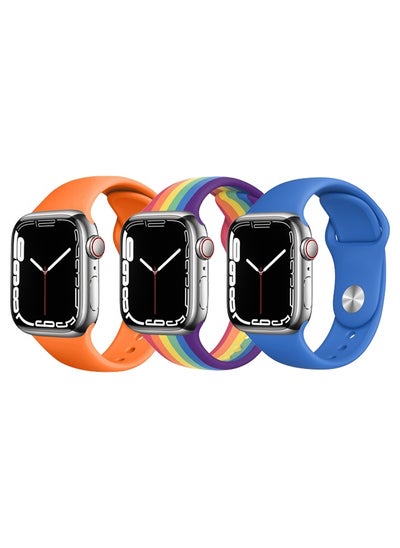 Buy 3pcs Watchband Replacement for Apple Watch 49/45/44/42mm Series 8/7/6/5/4/SE in UAE