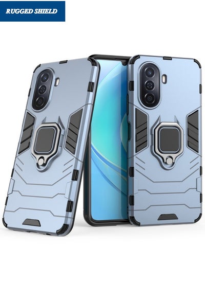 Buy HUAWEI Nova Y71/Y70 Case, Built-in 360° Rotate Ring Kickstand, Military Grade Shockproof Test, Heavy Duty Shockproof Back Cover for Huawei Nova Y71/Y70 4G, Blue in Saudi Arabia