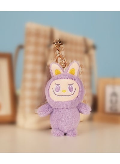 Buy Labubu Plush Toy Keychain Charm Gift Frown Labubu Keychain in UAE