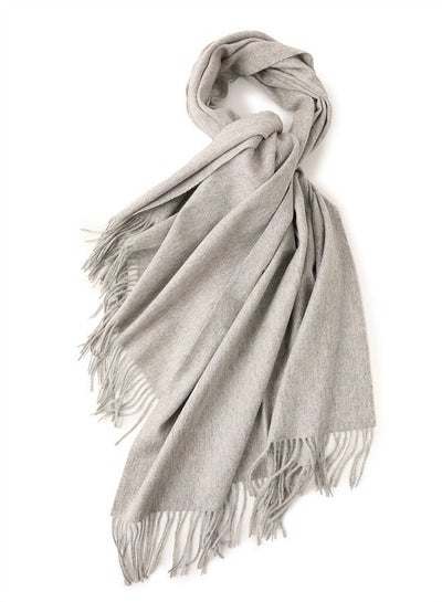 Buy Solid Warm Thickened Lambswool Scarf in Saudi Arabia