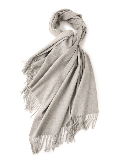 Buy Solid Warm Thickened Lambswool Scarf in Saudi Arabia