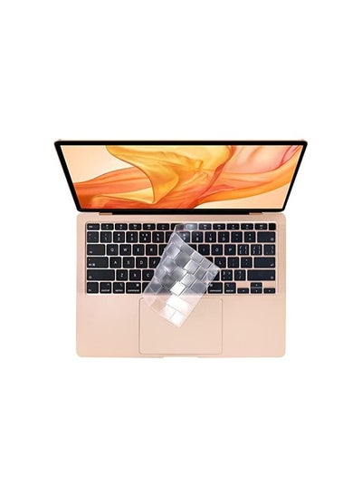 Buy Ultra Thin Keyboard Cover Compatible for 2021 2020 MacBook Air 13 inch M1 A2337 A2179 with Retina Display & Touch ID, US Layout, TPU Clear in UAE