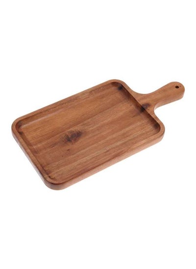 Buy Rectangular Wooden Food Tray 40 x 25 x 2 cm in UAE