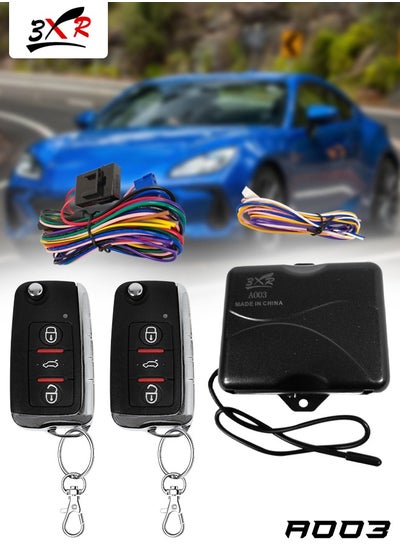 Buy 3XR Advanced Car Keyless Entry System with Dual Remote Controls and Comprehensive Wiring Kit for Enhanced Vehicle Security A003 in Saudi Arabia