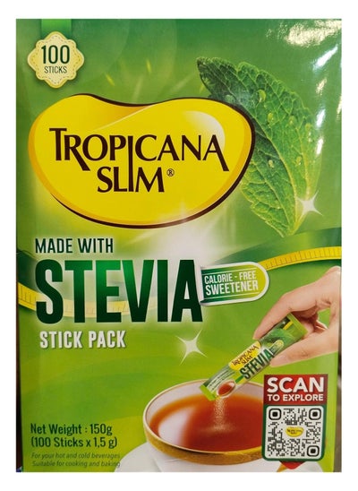 Buy Stevia Stick Pack 100 Sticks 100 X 1.5G 150 G in UAE