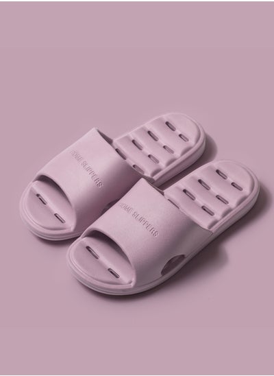 Buy Bathroom Shower Anti-slip Lightweight Slipper for Men and Women, Hollow out Slippers in UAE