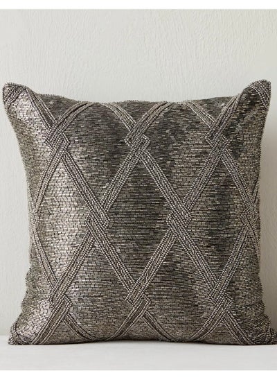 اشتري Ebrar Beaded Filled Cushion 35x35 cm في السعودية