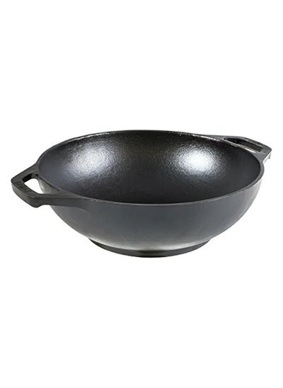 Buy 9 Inch Cast Iron Mini Wok w/ Loop Handles in UAE