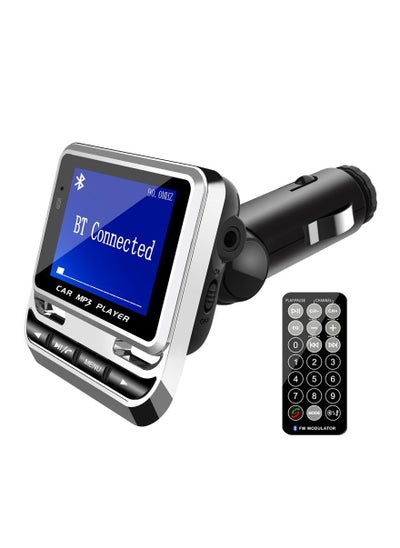 Buy Bluetooth FM Transmitter for Car, Wireless Bluetooth Car FM Transmitter Radio Bluetooth Handsfree Car Kit MP3 Music Player USB Charger with Remote Control Car in Saudi Arabia