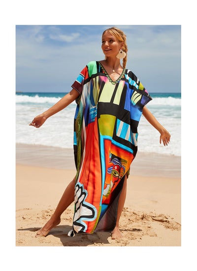 اشتري Beach Printed Fashionable Sunscreen Cover في الامارات