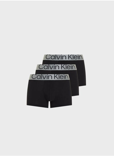 Buy 3 Pack Logo Band Trunks in Saudi Arabia