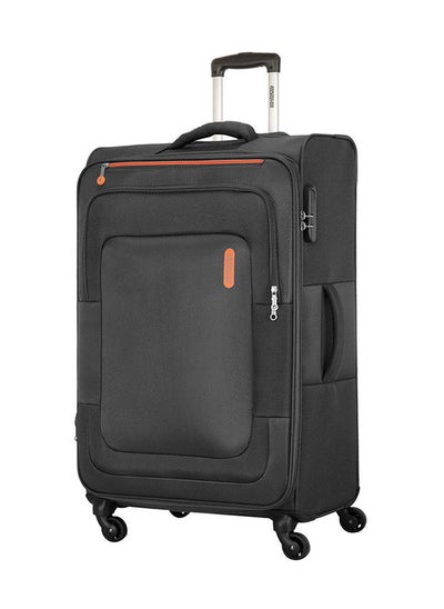 Buy Duncan Soft Luggage Trolley Polyester 32 Inch Black in Saudi Arabia