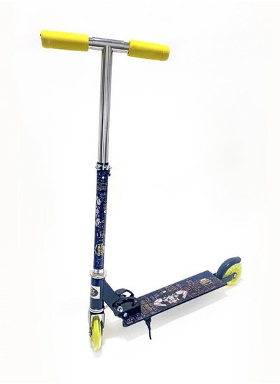 Buy Night Hero 2 Wheel Scooter Yellow and Blue in Saudi Arabia