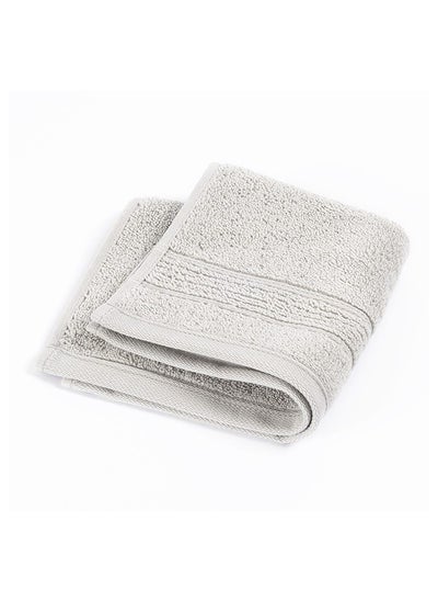 اشتري Signature Face Towel, Silver Grey - 33x33 cm في الامارات