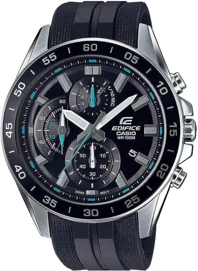 اشتري Casio Edifice Standard Analog Chronograph Black Resin Band Men's Watch EFV-550P-1AV في الامارات