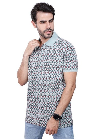 Buy Printed Polo Shirt For Men - Regular Fit in Egypt