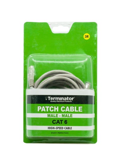 Buy Terminator Patch Cord Cat 6 Cable 3 Meter in UAE