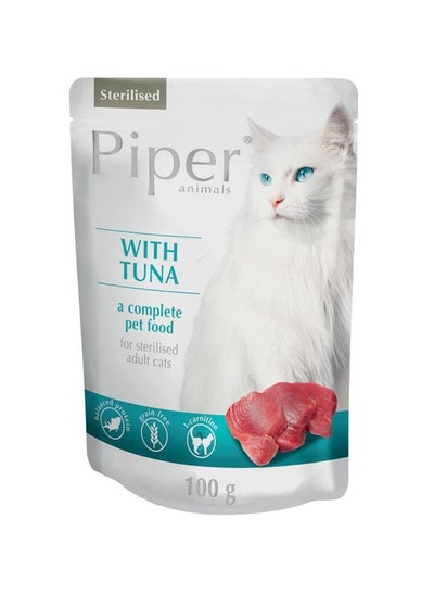 Buy Piper Cat with Tuna Sterilized 100g in UAE