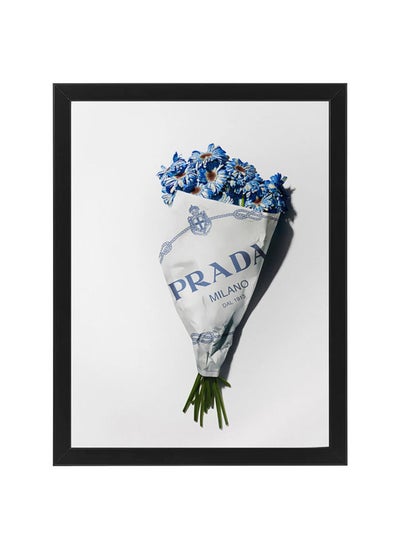 اشتري Milano Flowers Prada Fashion Poster With Frame 30x40 cm في الامارات