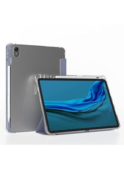 Buy Case Compatible with Huawei MatePad Air 11.5 inch 2023,Smart Slim Trifold Stand Auto Sleep/Wake Cover with Pencil Holder, Clear Transparent Back Shell for MatePad Air 11.5'' Case in UAE