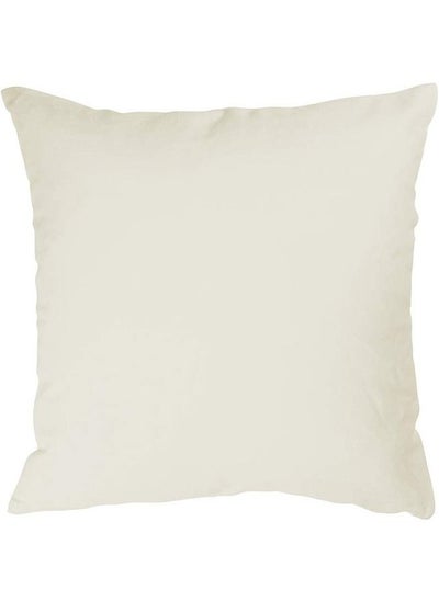 Buy Soft Plain Colored Cushion 45 x 45 cm Off White in Egypt