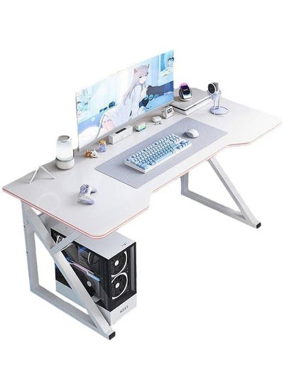 Buy K Shaped Gaming Desk 100cm Computer Table Home Office Computer Desk Table Large Desktop Easy to assemble in Saudi Arabia