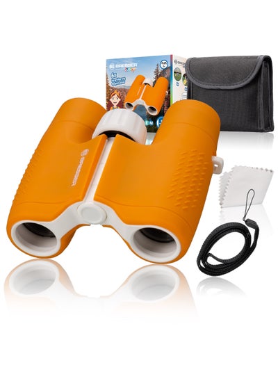 Buy BRESSER JUNIOR 6x21 children's binoculars in different colours orange in UAE