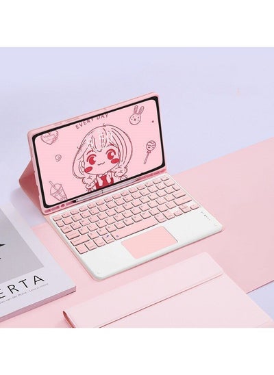 اشتري Suitable for Apple's 2022 new iPad Magic Magnetic Keyboard Air5 10.9 Bluetooth Keyboard 10.2 Touch PINK في السعودية