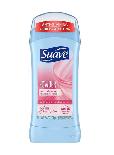 Buy Suave Deodorant Antiperspirant & Deodorant Stick 48-hour Odor and Wetness Protection Powder Deodorant for Women 74g in UAE